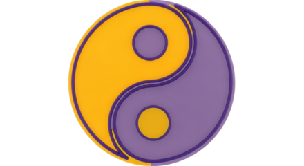 Isolated Ying Yang Symbol