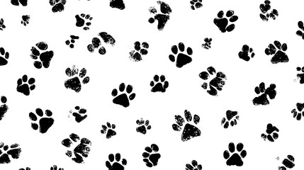 set of black silhouettes of animals