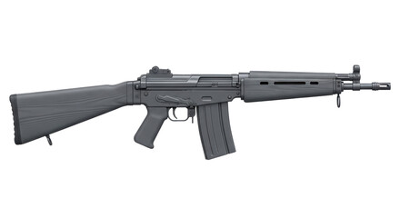 Isolated modern assault rifle