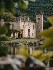 Traditional Italian architecture with stone villas, terracotta roofs and rustic arches. Scenic Tuscan towns and Mediterranean courtyards with authentic charm.