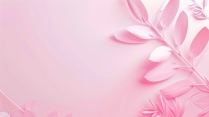 Fototapeta premium High Key Still Life: Top-Down View of Multiple Blooming Peonies with Light Pink Petals & Solid Color Background