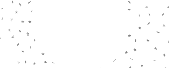 Silver stars border 3d