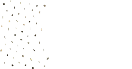 Twinkling Christmas Trail: Exquisite 3D Illustration of Falling Festive Starry Traces