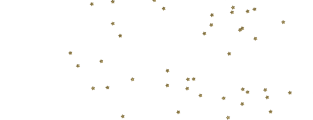 Twinkling Christmas Trail: Exquisite 3D Illustration of Falling Festive Starry Traces