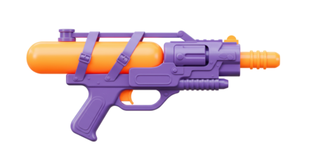 Isolated toy water gun