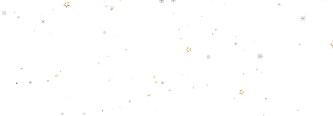 Festive winter background with gold stars and snowflakes. Perfect for holidays!