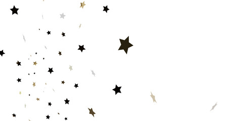 Scattered Stars on White Background