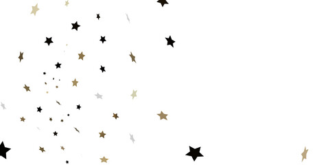 Scattered Stars on White Background