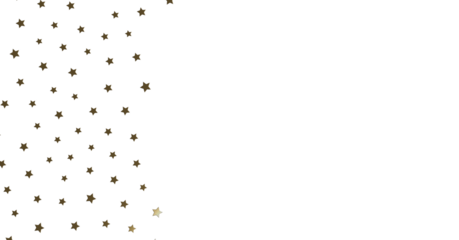 Gold Stars on White Background