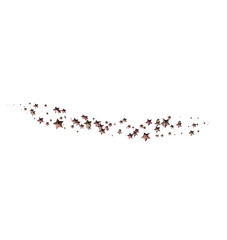 Sparkling rose gold stars on white. Perfect for festive designs, cards, and backgrounds.