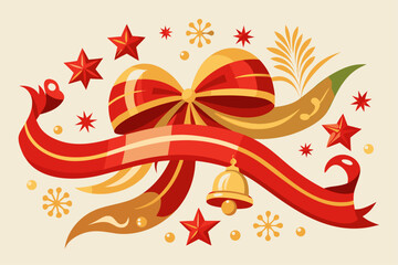 Obraz premium vector illustration of a christmas decoration