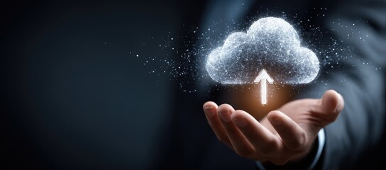 Cloud Upload Concept.