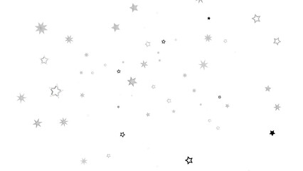 Abstract background with many small gray stars scattered on white. Perfect for holidays,...