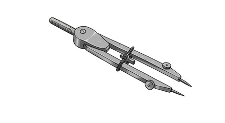 Isolated Drawing Compass