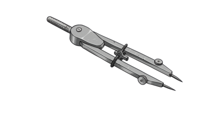 Isolated Drawing Compass