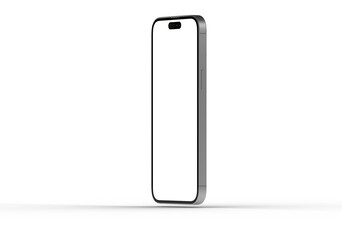 Clean, minimalist smartphone mockup. Perfect for app presentations, website design, and technology marketing.