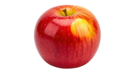 Isolated Single Red Apple