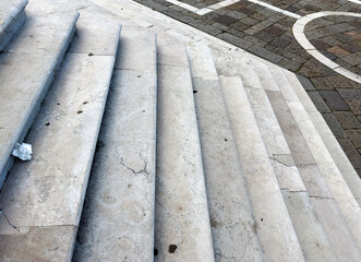 Worn stone steps showing age and daily life in the historic city