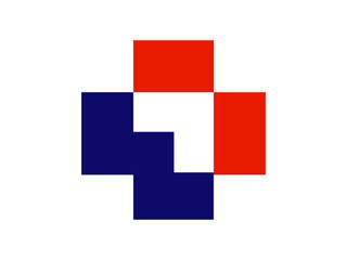 Medical Cross Logo with Arrow – Modern Healthcare Symbol Design