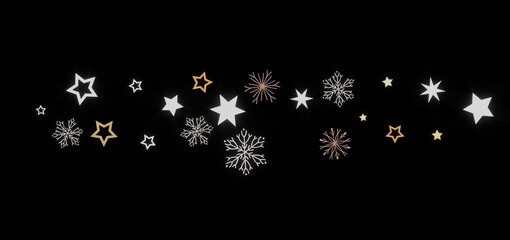 Beautiful winter background with stars and snowflakes. Perfect for holiday cards, websites, and more!