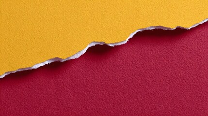 Vibrant torn paper textures in contrasting shades of red and orange, creating a modern and minimalist abstract background.