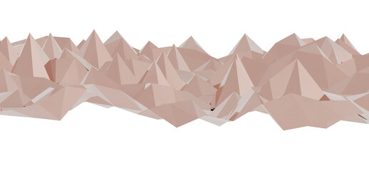 Stunning abstract image of a low poly mountain range. Perfect for backgrounds, website headers, or design projects needing a touch of nature.