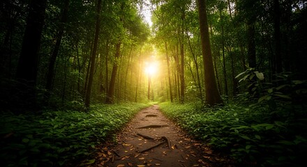 Obraz premium path in the forest