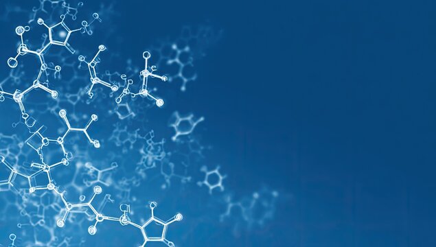 Abstract scientific molecular graphic