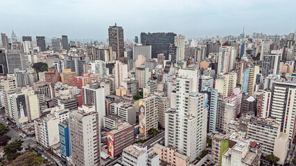 Aerial View of Downtown São Paulo Skyline, August 2025 – Captured by DJI Mavic 3