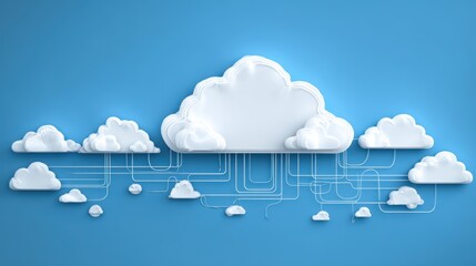 Dynamic Cloudscape Colorful Amalgamation of Cloud Formations for Creative Business Projects, Boosting Innovative Spirit.