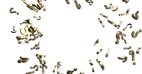 question mark symbols for FAQ, information,