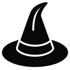witch hat vector icon