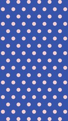 Blue polka dot mobile wallpaper, cute pattern