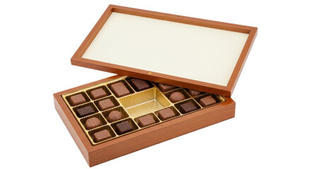 Isolated Box of Chocolates