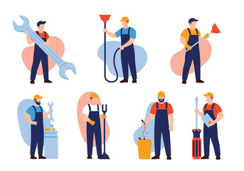 Skilled workers providing essential home maintenance and repair services efficiently