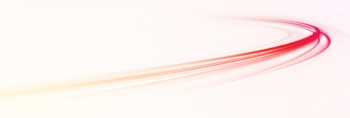 Bright luminous streak of colored gradient light forming abstract motion beam with glowing lines, blur effect and dynamic energy.