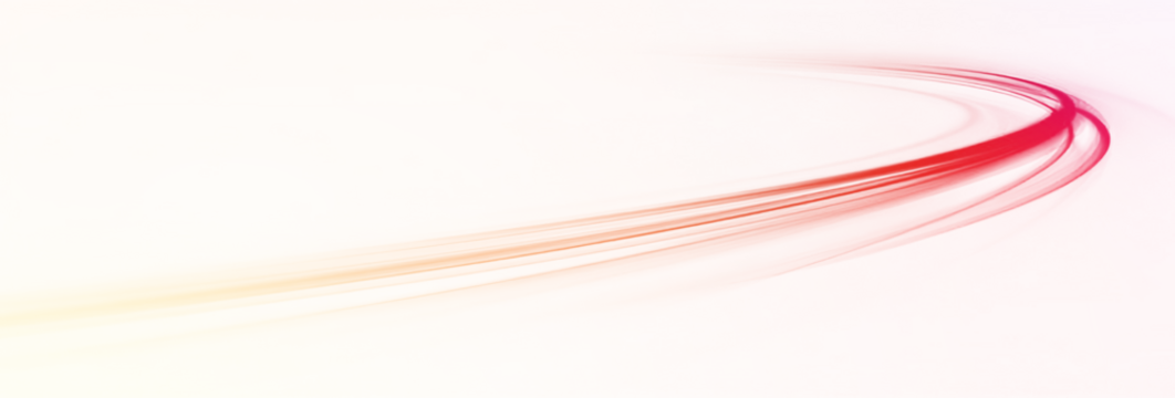 Bright luminous streak of colored gradient light forming abstract motion beam with glowing lines, blur effect and dynamic energy.