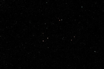 Starfield in the constellation Cygnus