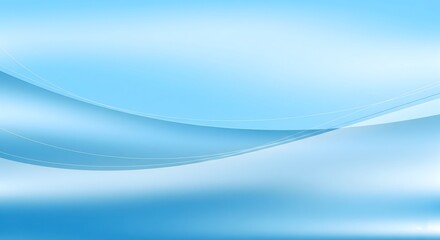 Serene abstract blue background with soft, flowing waves and a gentle gradient, perfect for conveying a sense of calm, tranquility, and clean professional design