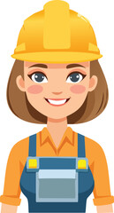 Smiling Female Construction Worker