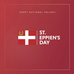 Obraz premium St. Stephen’s Day Celebration Poster with National Flag Design