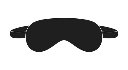 Black sleep mask for sleeping or blocking light