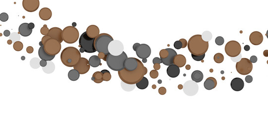 Gilded Celebration: Magnificent 3D Illustration of a Grand gold Confetti Event