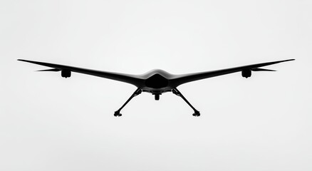Silhouette of a drone, front view