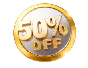 sale 10 percent off 3D icon transparent background (3)