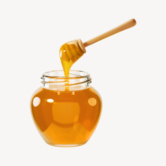 3D honey jar, element illustration