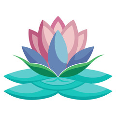 Serene lotus flower bloom radiating calm and tranquility, perfect for wellness, yoga, and spa branding seeking peaceful, natural beauty and rejuvenation.