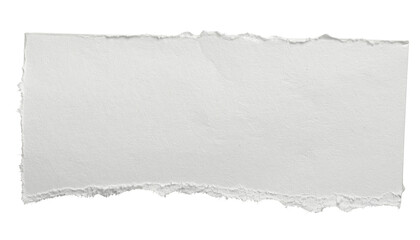 Ripped torn paper edges isolated on white background