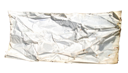 White folded and wrinkled paper texture background