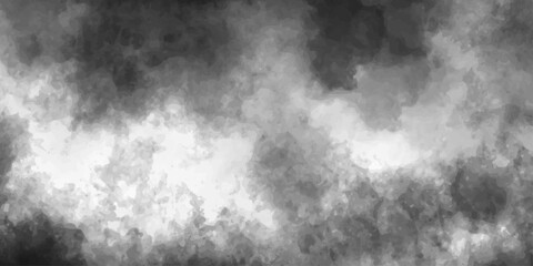 Abstract monochrome texture with misty light and clouds. Black grey Sky with white cloud, Concrete old and grainy wall white color grunge texture. Gray cloudy abstract backdrop, blended paper texture.
